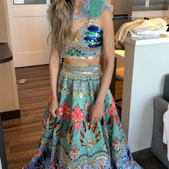 Payal and Zinal Sovreign of Leopard Lehenga. - Picture 5 of 5